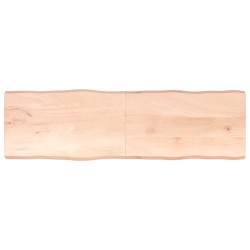 vidaXL Tablero de mesa madera maciza borde natural 200x60x(2-6) cm
