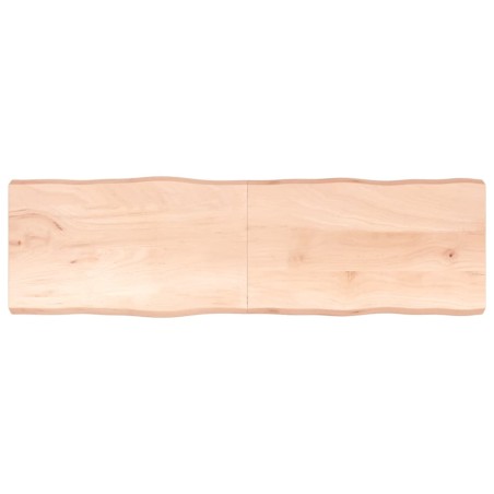 vidaXL Tablero de mesa madera maciza borde natural 200x60x(2-6) cm