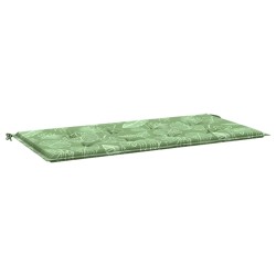 vidaXL Cojín banco de jardín tela Oxford estampado hojas 100x50x3 cm