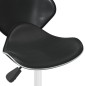 vidaXL Taburete de cocina de cuero sintético negro vidaXL Taburete de cocina de cuero sintético negro