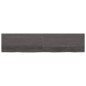 vidaXL Estante pared madera roble tratada marrón oscuro 220x50x(2-6)cm vidaXL Estante pared madera roble tratada marrón oscuro 220x50x(2-6)cm