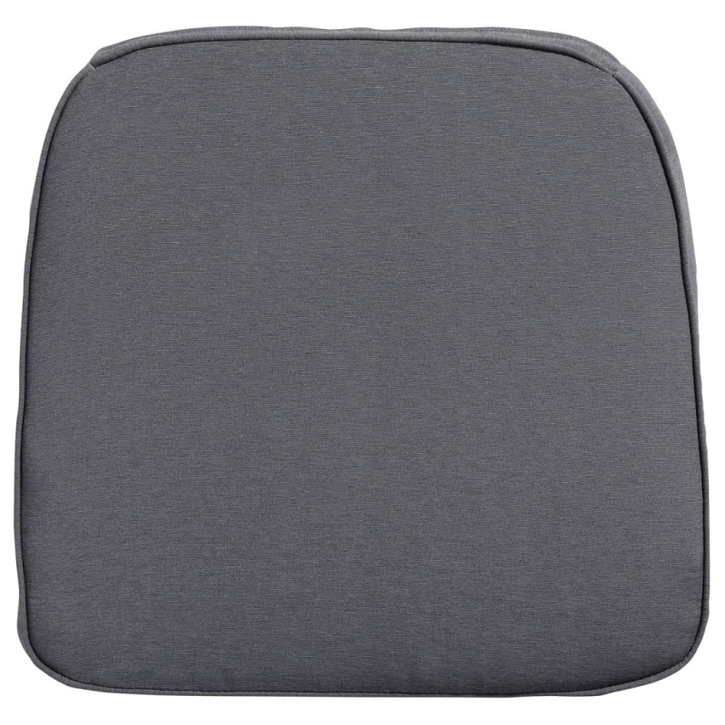 Madison Cojín de asiento silla de mimbre de jardín Panama gris 48x48cm Madison Cojín de asiento silla de mimbre de jardín Panama gris 48x48cm