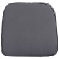 Madison Cojín de asiento silla de mimbre de jardín Panama gris 48x48cm Madison Cojín de asiento silla de mimbre de jardín Panama gris 48x48cm