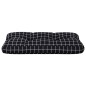 vidaXL Cojín para palés tela a cuadros negro 80x40x12 cm vidaXL Cojín para palés tela a cuadros negro 80x40x12 cm