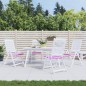 vidaXL Cojines de silla de jardín 4 uds tela rosa 40x40x3 cm vidaXL Cojines de silla de jardín 4 uds tela rosa 40x40x3 cm