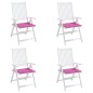 vidaXL Cojines de silla de jardín 4 uds tela rosa 40x40x3 cm vidaXL Cojines de silla de jardín 4 uds tela rosa 40x40x3 cm