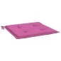 vidaXL Cojines de silla de jardín 4 uds tela rosa 40x40x3 cm vidaXL Cojines de silla de jardín 4 uds tela rosa 40x40x3 cm