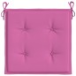 vidaXL Cojines de silla de jardín 4 uds tela rosa 40x40x3 cm vidaXL Cojines de silla de jardín 4 uds tela rosa 40x40x3 cm