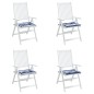 vidaXL Cojines silla jardín 4 uds tela a rayas azul y blanco 50x50x3cm vidaXL Cojines silla jardín 4 uds tela a rayas azul y blanco 50x50x3cm