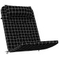 vidaXL Cojines para silla Adirondack 2 uds tela Oxford a cuadros negro vidaXL Cojines para silla Adirondack 2 uds tela Oxford a cuadros negro