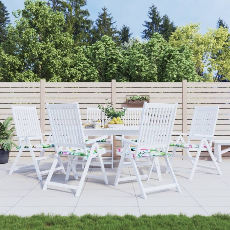 vidaXL Cojines para silla de jardín 6 uds tela multicolor 40x40x3 cm vidaXL Cojines para silla de jardín 6 uds tela multicolor 40x40x3 cm