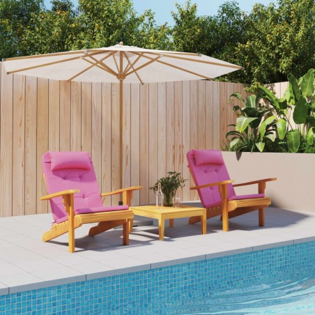 vidaXL Cojines para silla Adirondack 2 uds tela Oxford rosa