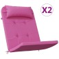 vidaXL Cojines para silla Adirondack 2 uds tela Oxford rosa