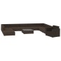 vidaXL Set muebles de jardín 11 piezas con cojines ratán sintético marrón vidaXL Set muebles de jardín 11 piezas con cojines ratán sintético marrón