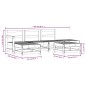 vidaXL Juego de muebles de jardín 6 piezas madera maciza de pino vidaXL Juego de muebles de jardín 6 piezas madera maciza de pino