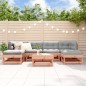 vidaXL Juego de muebles de jardín 7 pzas madera maciza abeto Douglas