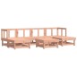 vidaXL Juego de muebles de jardín 7 pzas madera maciza abeto Douglas