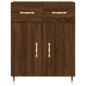 vidaXL Aparador alto madera contrachapada marrón roble 69,5x34x180 cm vidaXL Aparador alto madera contrachapada marrón roble 69,5x34x180 cm