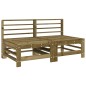 vidaXL Juego de muebles de jardín 7 pzas madera de pino impregnada vidaXL Juego de muebles de jardín 7 pzas madera de pino impregnada