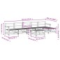 vidaXL Juego de muebles de jardín 7 piezas madera maciza de pino negro vidaXL Juego de muebles de jardín 7 piezas madera maciza de pino negro