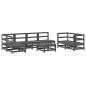 vidaXL Juego de muebles de jardín 8 piezas madera maciza de pino vidaXL Juego de muebles de jardín 8 piezas madera maciza de pino