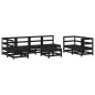 vidaXL Juego de muebles de jardín 8 piezas madera maciza de pino vidaXL Juego de muebles de jardín 8 piezas madera maciza de pino