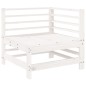 vidaXL Juego de sofás de jardín 5 piezas madera maciza de pino blanco vidaXL Juego de sofás de jardín 5 piezas madera maciza de pino blanco