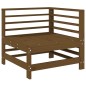 vidaXL Juego de sofás de jardín 5 pzas madera maciza pino marrón miel vidaXL Juego de sofás de jardín 5 pzas madera maciza pino marrón miel