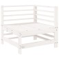 vidaXL Juego de sofás de jardín 5 piezas madera maciza de pino blanco vidaXL Juego de sofás de jardín 5 piezas madera maciza de pino blanco