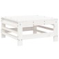 vidaXL Juego de sofás de jardín 5 piezas madera maciza de pino blanco vidaXL Juego de sofás de jardín 5 piezas madera maciza de pino blanco
