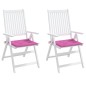 vidaXL Cojines para silla de jardín 2 uds tela rosa 50x50x3 cm vidaXL Cojines para silla de jardín 2 uds tela rosa 50x50x3 cm