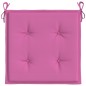 vidaXL Cojines para silla de jardín 2 uds tela rosa 50x50x3 cm vidaXL Cojines para silla de jardín 2 uds tela rosa 50x50x3 cm