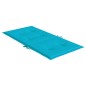 vidaXL Cojines para silla con respaldo bajo 2 uds tela turquesa vidaXL Cojines para silla con respaldo bajo 2 uds tela turquesa