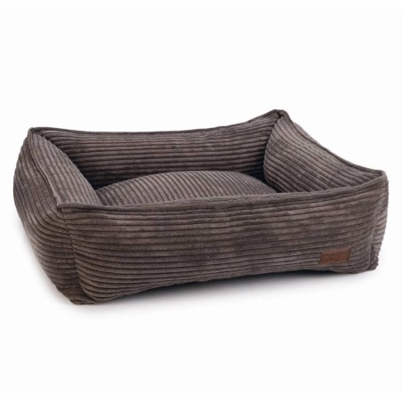 Designed by Lotte Cesta para perros estriada marrón 65x60x20 cm 