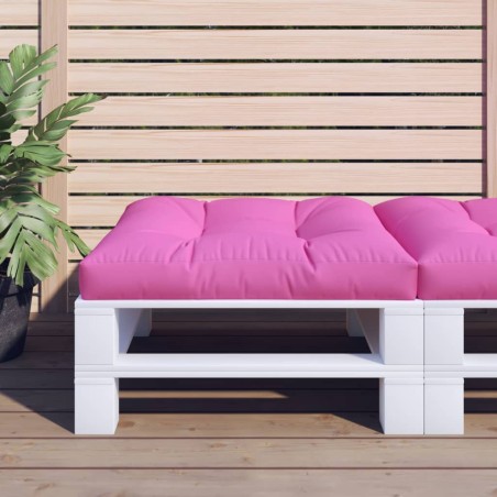 vidaXL Cojín para palés tela rosa 80x80x12 cm