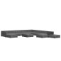vidaXL Set de muebles de jardín 12 pzas y cojines ratán sintético gris vidaXL Set de muebles de jardín 12 pzas y cojines ratán sintético gris