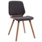 vidaXL Sillas de comedor 2 unidades de tela gris vidaXL Sillas de comedor 2 unidades de tela gris