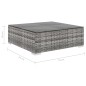 vidaXL Set de muebles de jardín 12 pzas y cojines ratán sintético gris vidaXL Set de muebles de jardín 12 pzas y cojines ratán sintético gris