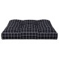 vidaXL Cojín para palés tela a cuadros negro 80x80x12 cm vidaXL Cojín para palés tela a cuadros negro 80x80x12 cm