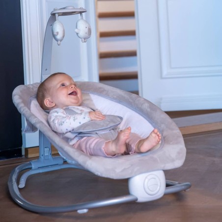 Bo Jungle Hamaca para bebés Moby B-Rocker beige