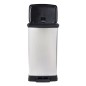 Curver Papelera de pedal Deco plateado 50 L Curver Papelera de pedal Deco plateado 50 L