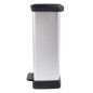 Curver Papelera de pedal Deco plateado 50 L Curver Papelera de pedal Deco plateado 50 L