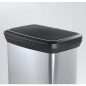 Curver Papelera de pedal Deco plateado 50 L Curver Papelera de pedal Deco plateado 50 L