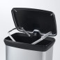 Curver Papelera de pedal Deco plateado 50 L Curver Papelera de pedal Deco plateado 50 L