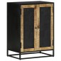 vidaXL Aparador con 2 puertas hierro y madera maciza mango 55x35x75 cm vidaXL Aparador con 2 puertas hierro y madera maciza mango 55x35x75 cm