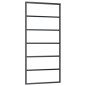 vidaXL Puerta corredera con herrajes ESG vidrio y aluminio 90x205 cm vidaXL Puerta corredera con herrajes ESG vidrio y aluminio 90x205 cm