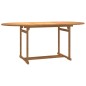 vidaXL Juego de comedor de jardín 7 piezas madera maciza de teca vidaXL Juego de comedor de jardín 7 piezas madera maciza de teca