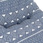vidaXL Sillón puf de tela patchwork añil vidaXL Sillón puf de tela patchwork añil