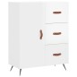 vidaXL Aparador alto madera contrachapada blanco brillo 69,5x34x180 cm vidaXL Aparador alto madera contrachapada blanco brillo 69,5x34x180 cm