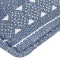 vidaXL Sillón puf de tela patchwork añil vidaXL Sillón puf de tela patchwork añil